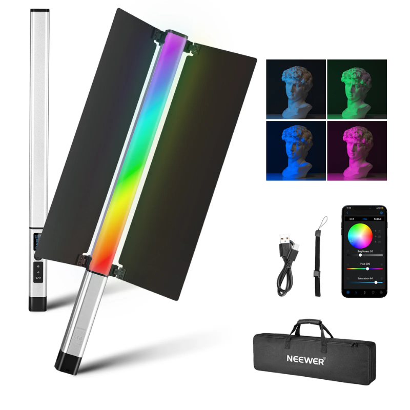 66601414 NEEWER CL124 RGB Handheld LED Light Stick Light Wand