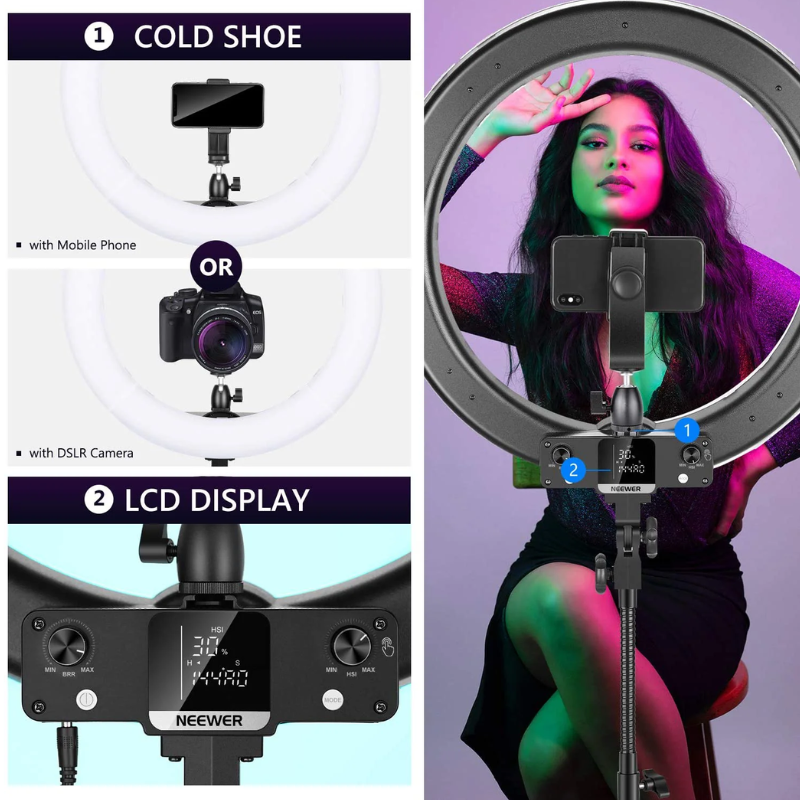NEEWER RGB18-APP 18'' RGB Ring Light Kit