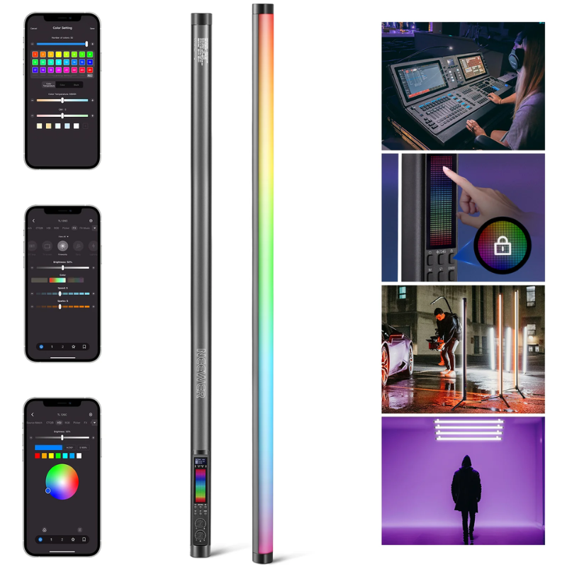 66604594 NEEWER TL120C RGB Tube Light with APP/2.4G/DMX Control