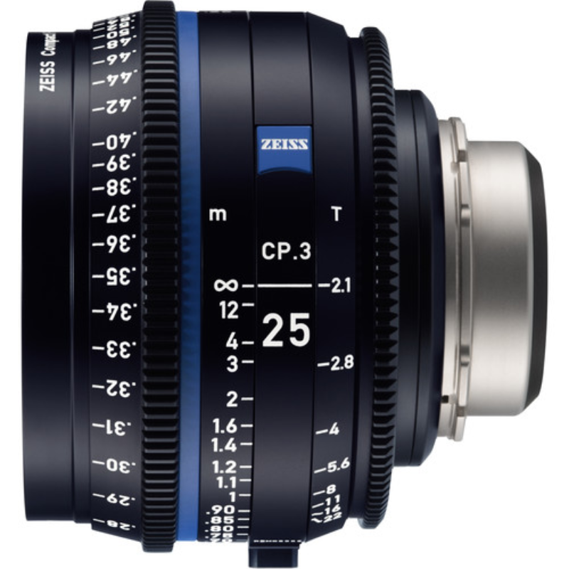 ZEISS CP.3 25mm T2.1 Compact Prime Lens (PL Mount, Meters)