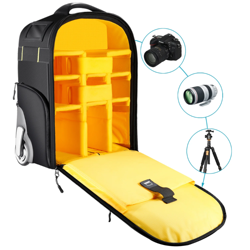 66600744 NEEWER 19.2"x12.9"x7.87" 2-in-1 Trolley Backpack