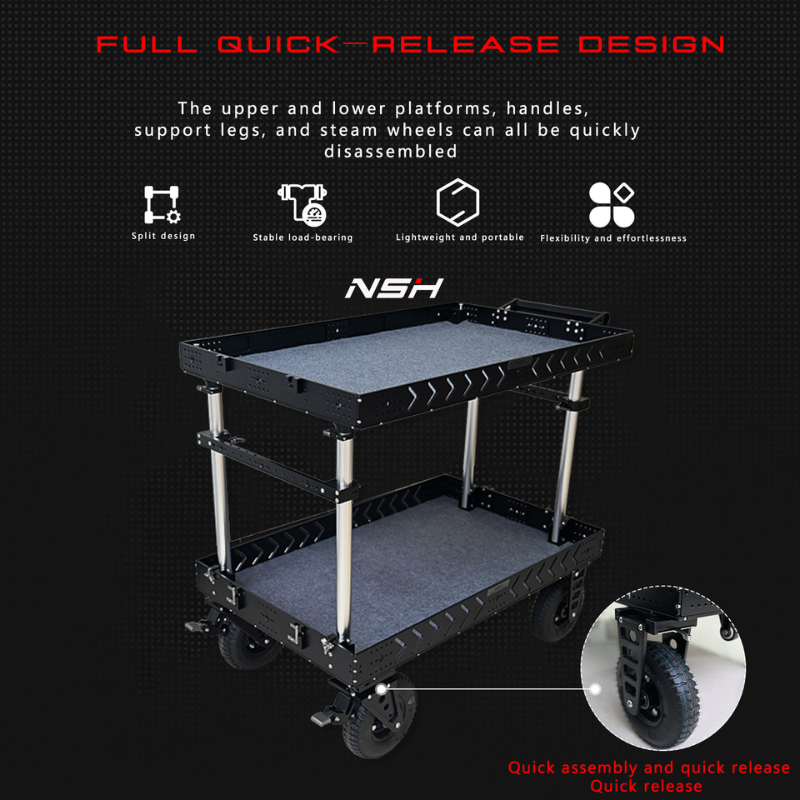 Camera Cart (4) - Spotx Media Equipment Ns-6900 Camera Cart
