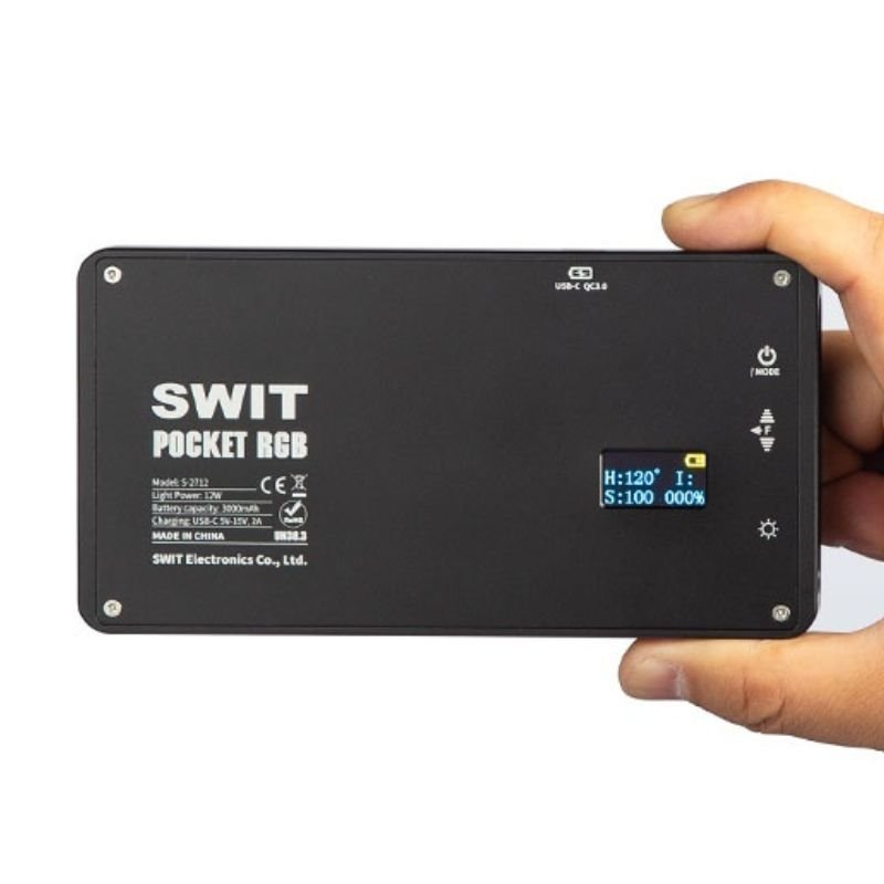 Swit Pocket Rgbw Smd Led Light 12 Watt on Camera Light