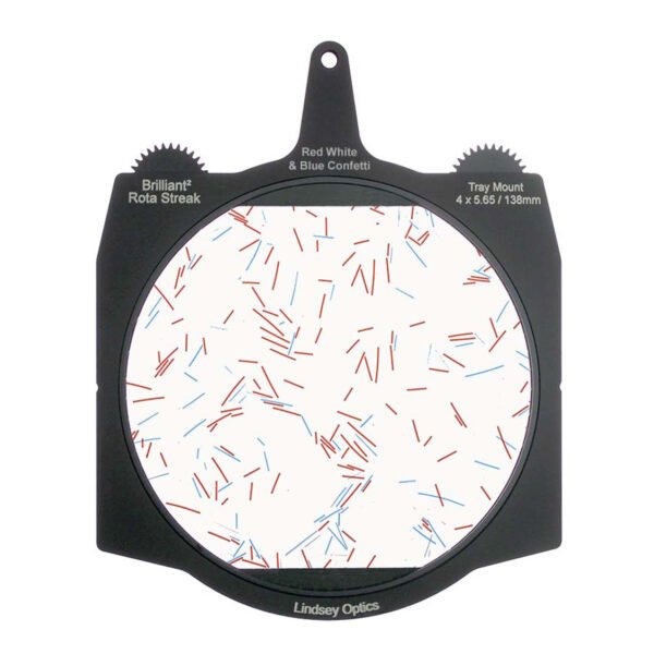 Brilliant² 4x5.65 Rota-Streak™ RED WHITE & BLUE Confetti