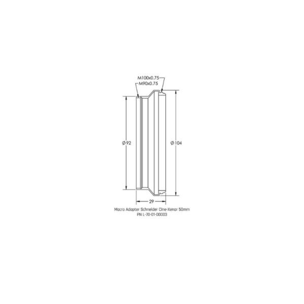 Brilliant Adapter - M100 x 0.75 x 23L Schneider Cine-Xenar 50mm