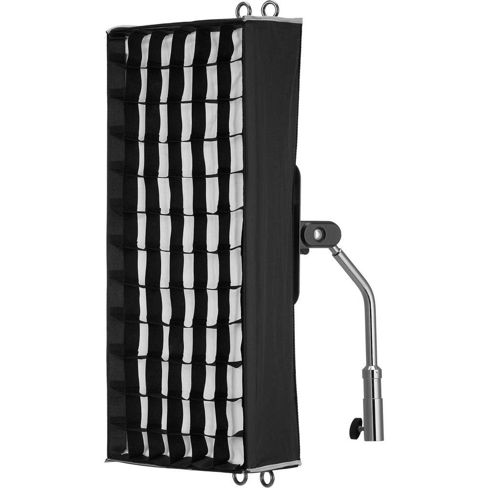 Tp-soft Box | Spotx Rectangular Photography Softbox with a Grid, Mounted on an Adjustable Metal Arm