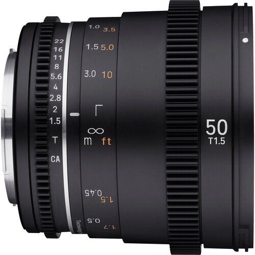 Samyang 50mm T1.5 VDSLR MK2 Cine Lens RF Mount