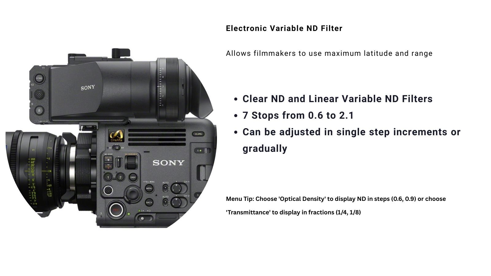 Sony Electronic Variable ND Filter
