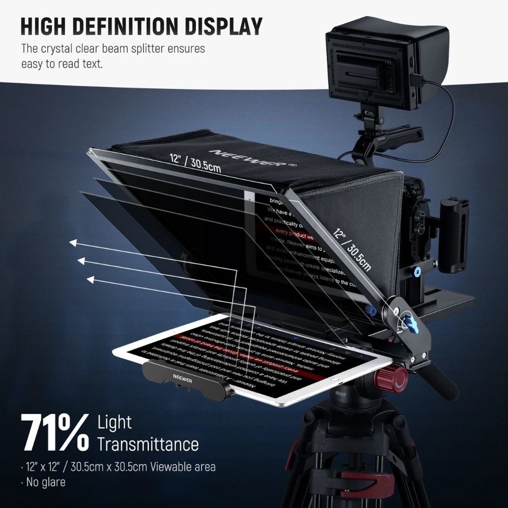 X17 Ii Professional Teleprompter | Spotx Neewer X17 Ii Professional Teleprompter